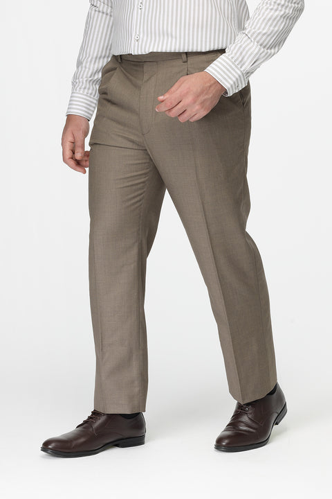 Regular Fit Classic Pants Brown