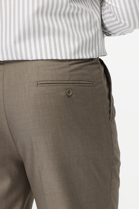 Regular Fit Classic Pants Brown