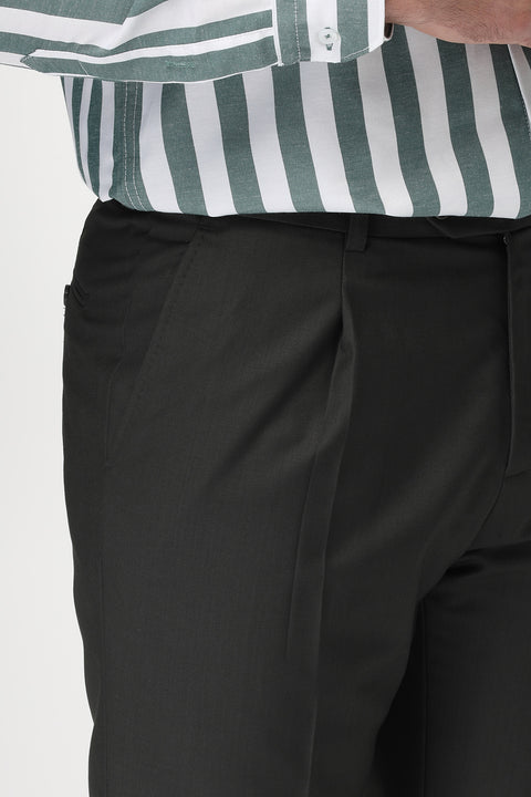 Regular Fit Classic Pants Green