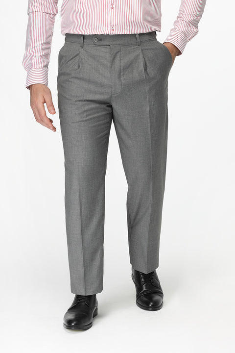 Regular Fit Classic Pants Gray