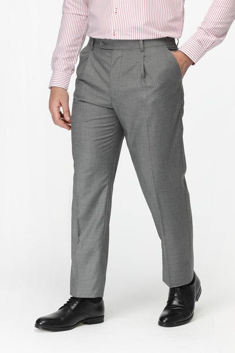Regular Fit Classic Pants Gray