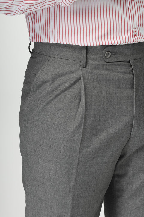 Regular Fit Classic Pants Gray