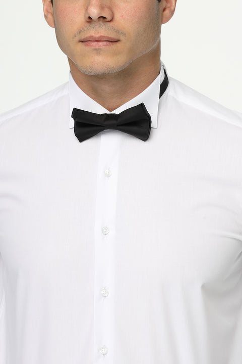 Slim Fit White Evening shirt