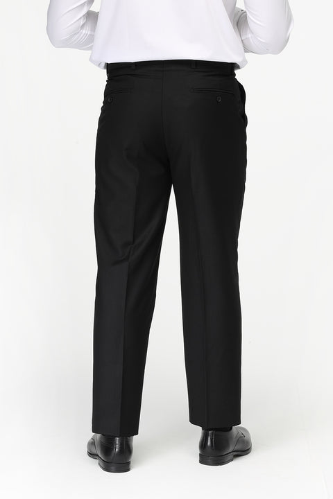 Regular Fit Classic Pants Black