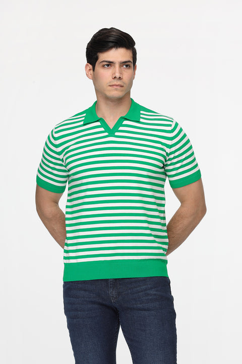 Polo Shirt Regular Fit محاك أخضر