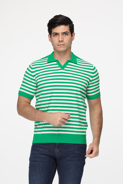 Polo Shirt Regular Fit محاك أخضر