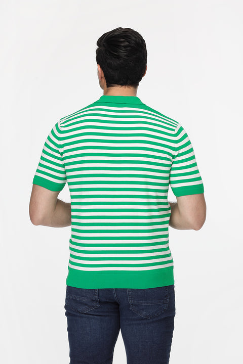Polo Shirt Regular Fit محاك أخضر