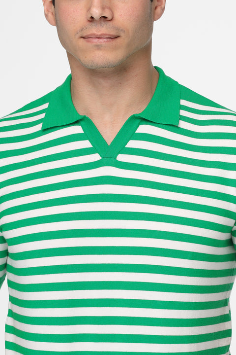 Polo Shirt Regular Fit محاك أخضر