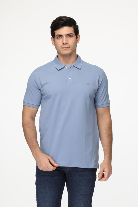 Polo Shirt Regular Fit Light Blue