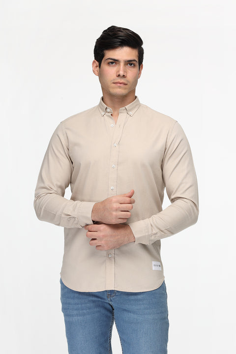 Regular Fit Shirt Beige