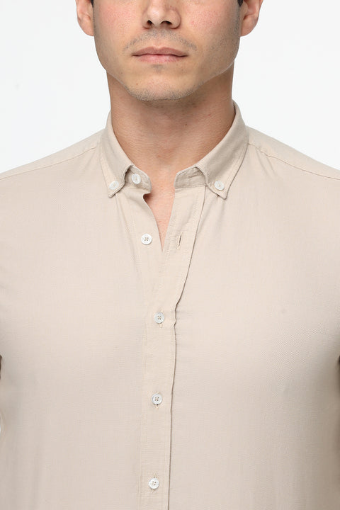 Regular Fit Shirt Beige