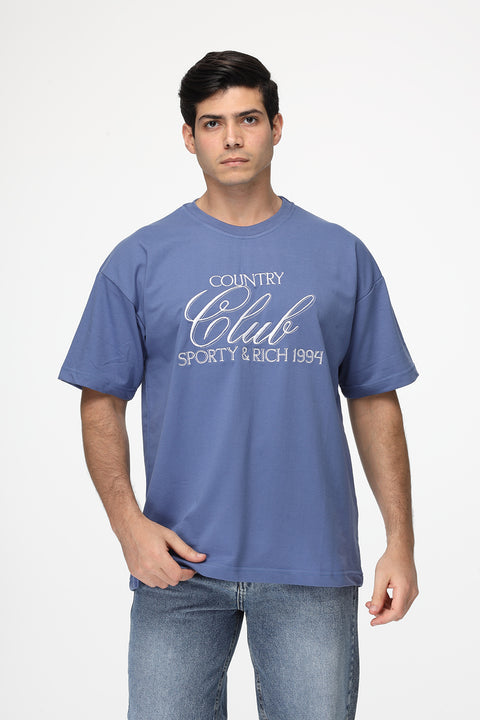 Over Size T-Shirt Blue