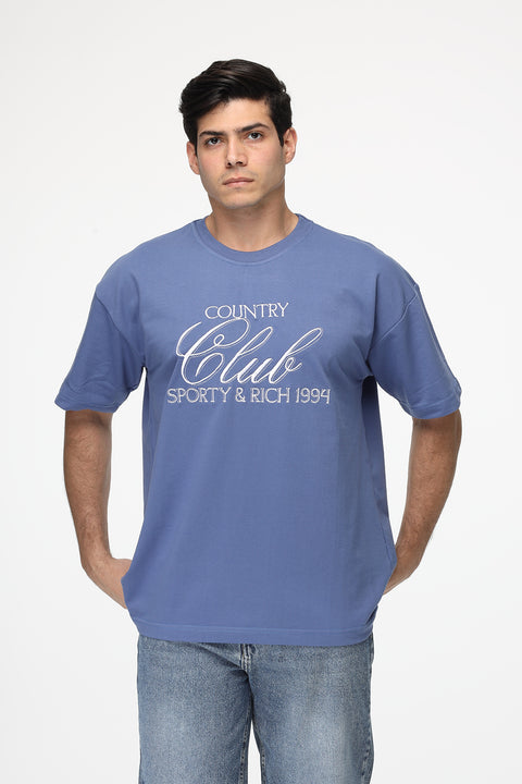 Over Size T-Shirt Blue