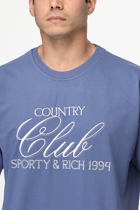 Over Size T-Shirt Blue