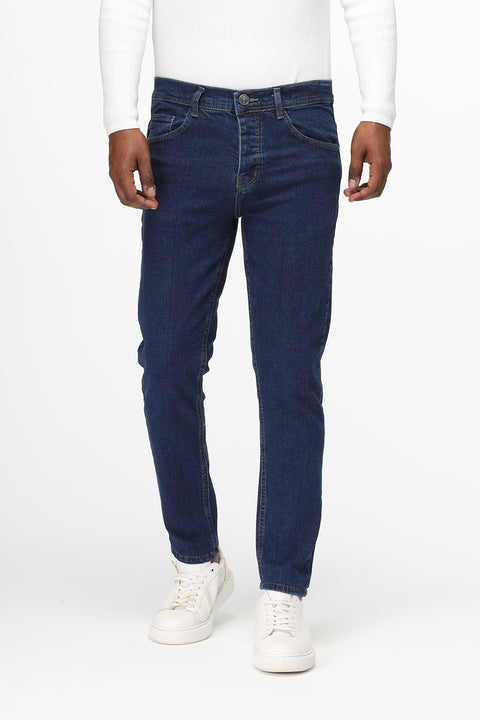 Slim Fit Trousers Jeans Dark Blue