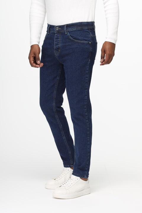 Slim Fit Trousers Jeans Dark Blue