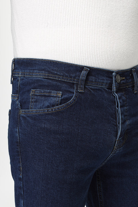 Slim Fit Trousers Jeans Dark Blue