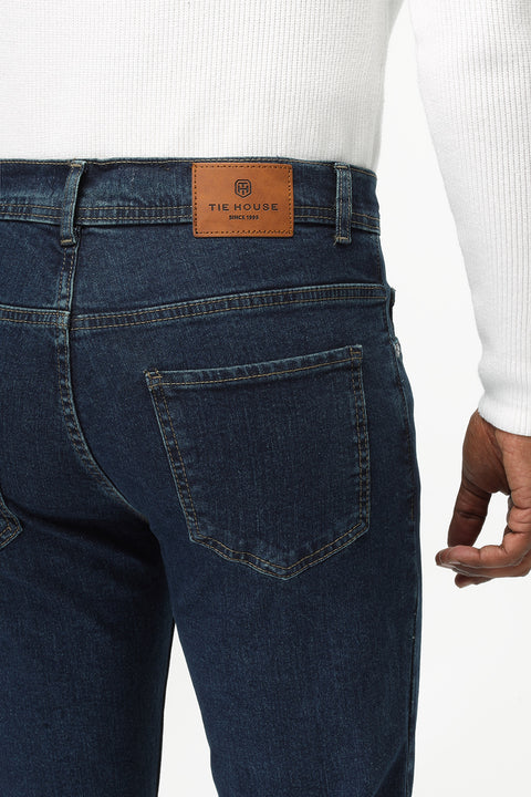 Slim Fit Trousers Jeans Dark Blue