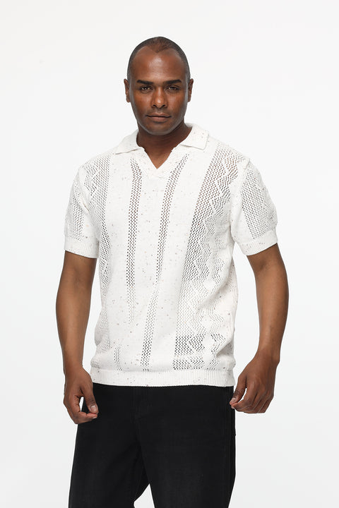 Polo Shirt Regular Fit Knitted Beige