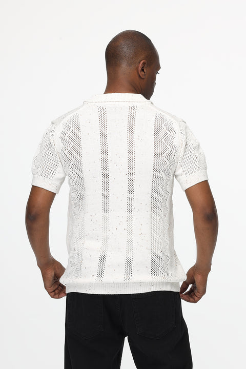 Polo Shirt Regular Fit Knitted Beige