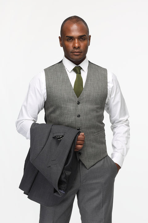 Slim Fit Suit Gray