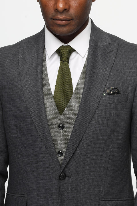 Slim Fit Suit Gray