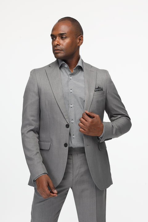 Slim Fit Suit Gray
