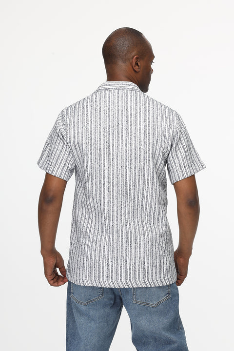 Relax Fit Shirt Half Blue