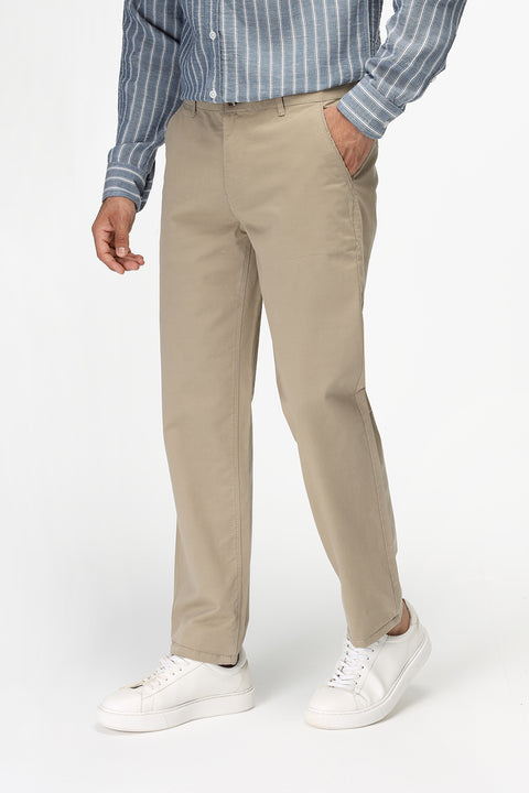 Slim Straight Chino Beige
