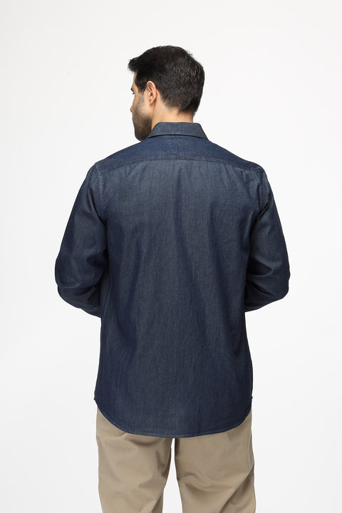 Regular Fit Shirt Jeans Dark Blue