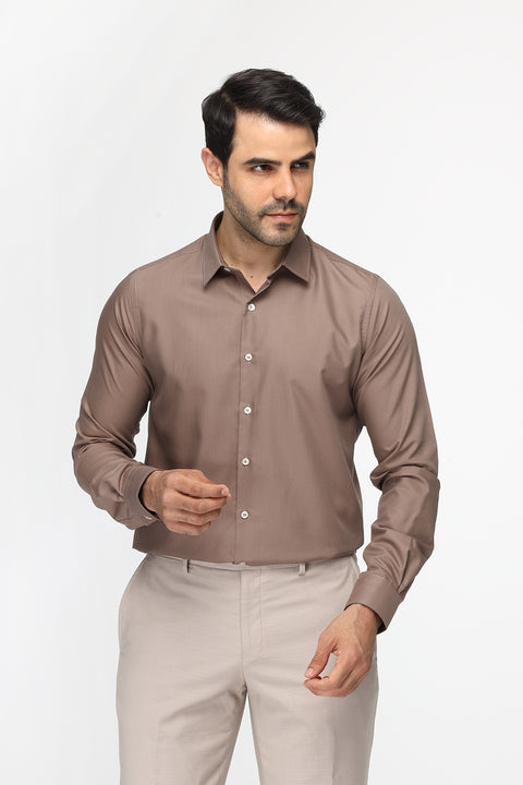 Classic Shirt Slim fit Beige
