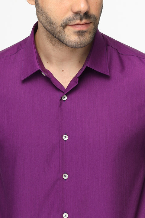 Classic Shirt Slim fit Purple