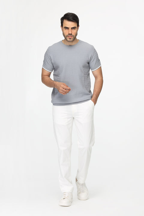 Slim Straight Chino Off White