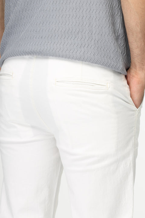 Slim Straight Chino Off White
