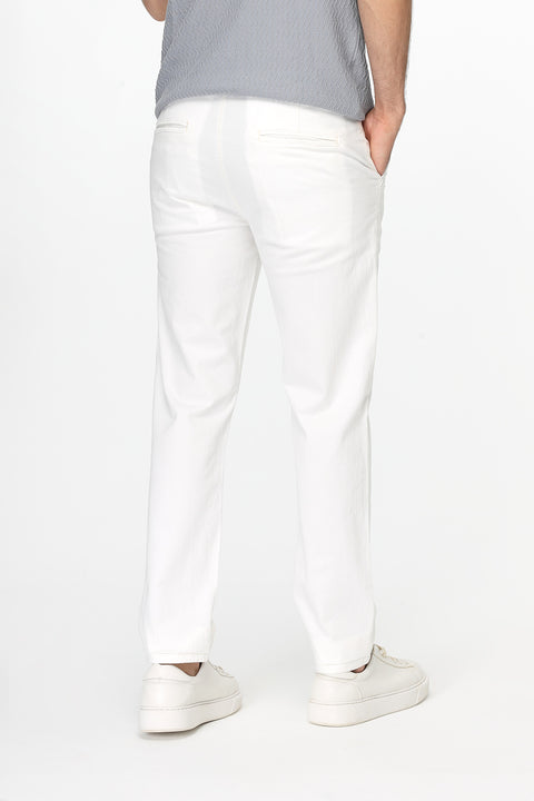 Slim Straight Chino Off White