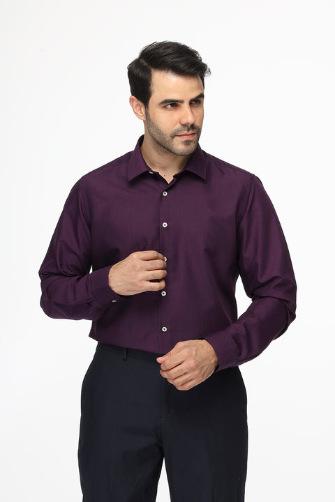 Classic Shirt Slim fit Dark Purple