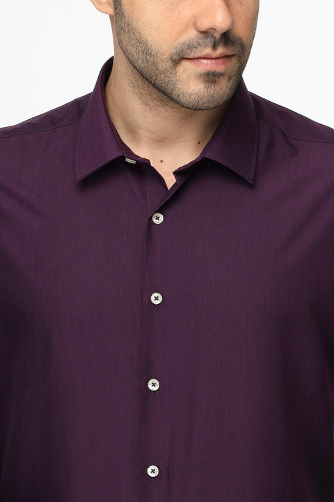 Classic Shirt Slim fit Dark Purple