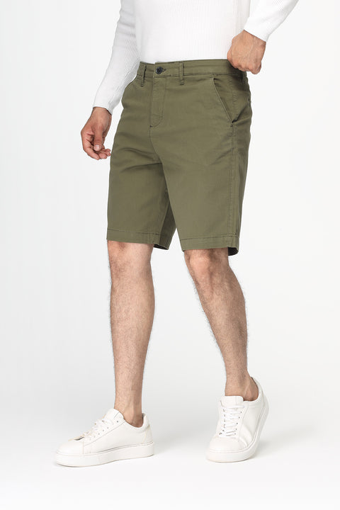Regular Fit Chino Short Green