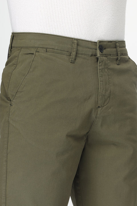 Regular Fit Chino Short Green