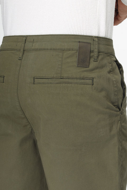 Regular Fit Chino Short Green