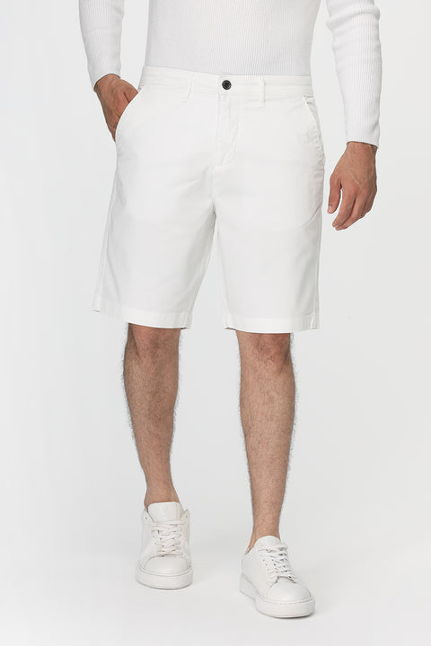 Regular Fit Chino Short White