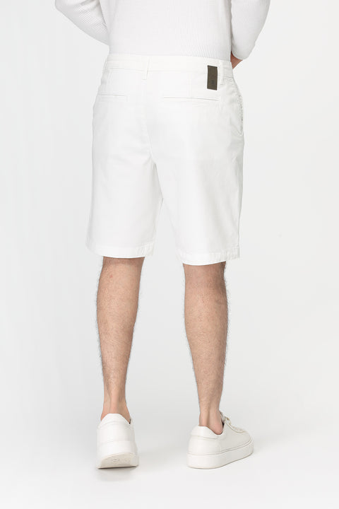 Regular Fit Chino Short White
