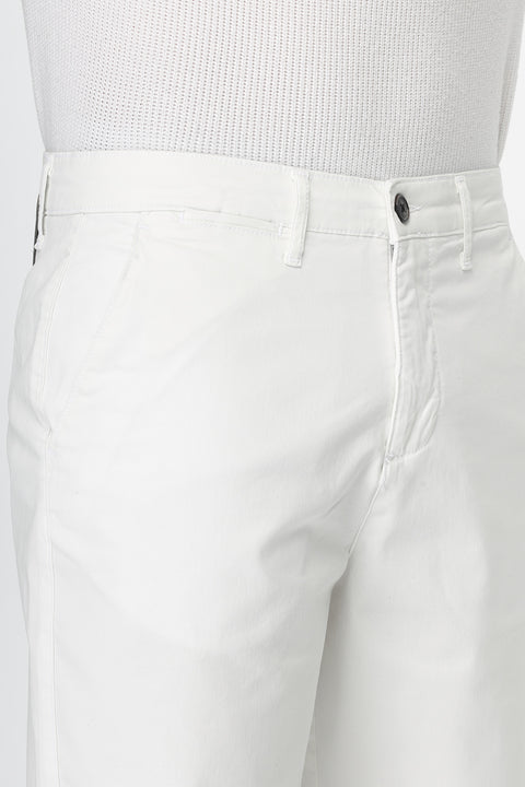 Regular Fit Chino Short White