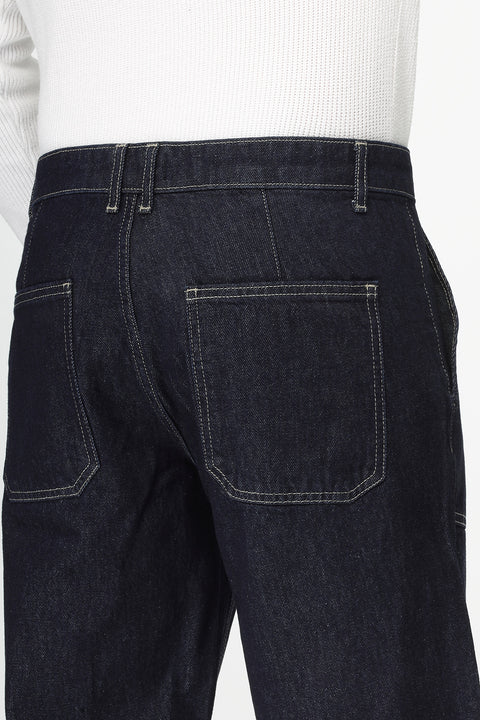 Regular Fit Jeans Short Dark Blue