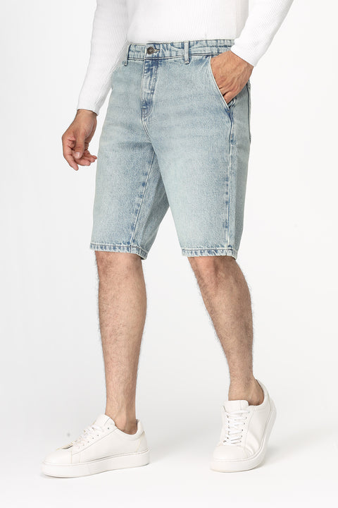 Regular Fit Jeans Short Blue