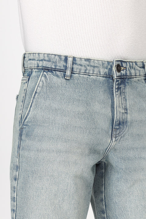 Regular Fit Jeans Short Blue