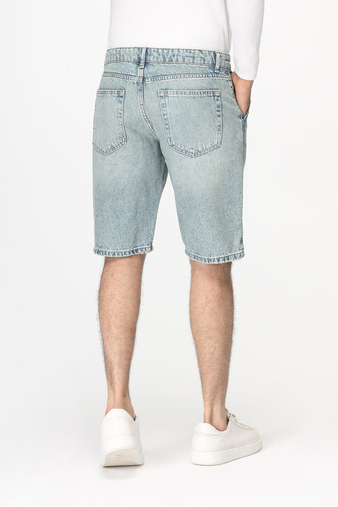 Regular Fit Jeans Short Blue