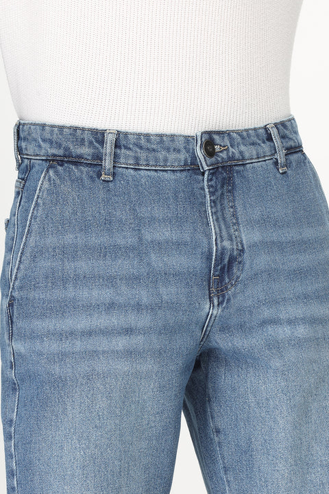 Regular Fit Jeans Short Light Blue
