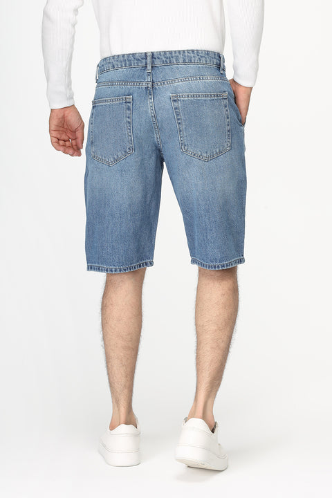 Regular Fit Jeans Short Light Blue