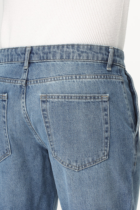 Regular Fit Jeans Short Light Blue